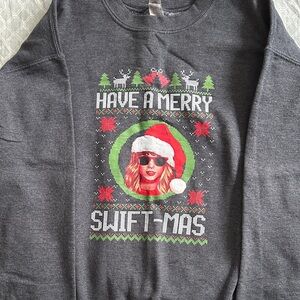 Gray Swift-Mas Holiday Sweatshirt